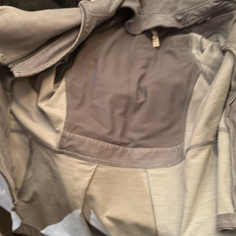 Lululemon Blazer Moto Jacket Convertible Fossil Fitted in Gray Peplum Size 8 - Picture 11 of 11
